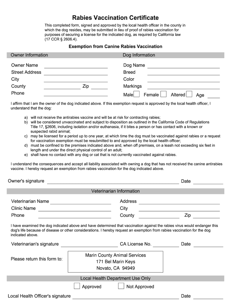 Florida Department of Health Rabies Form