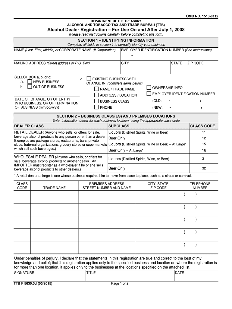  Ttb F  Form 2009