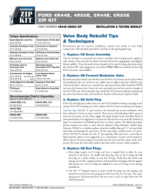 4r44e Transmission Repair Manual PDF  Form