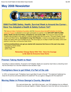 May Newsletter Everyone Goes Home Everyonegoeshome  Form