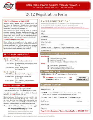 Registration Form Mema