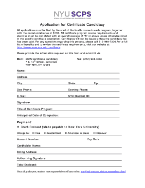 Sample Certificate of Candidacy for Cooperative  Form