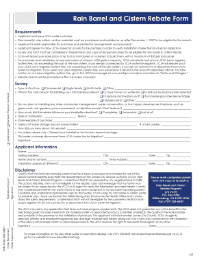 Rain Barrel and Cistern Guide RainHarvest Systems  Form
