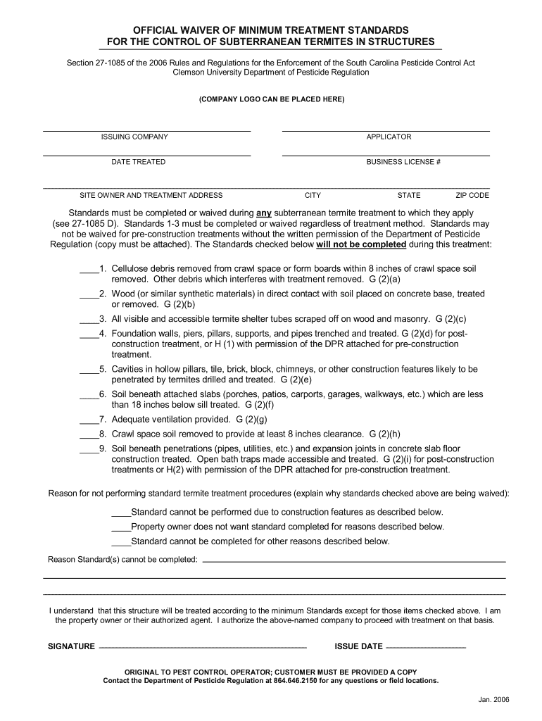  Waiver Minimum 2006-2024