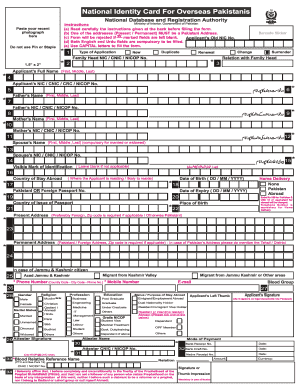 Cnic Details with Picture  Form