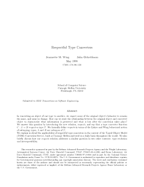 Respectful Type Converters PDF Aminer  Form