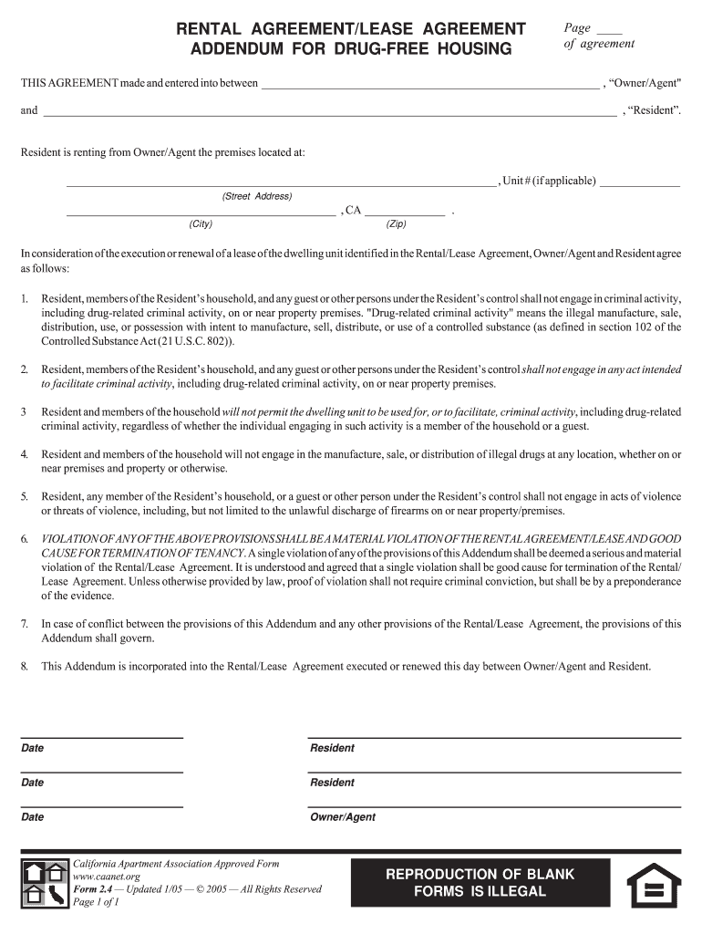 Rental Lease Agreement  Form