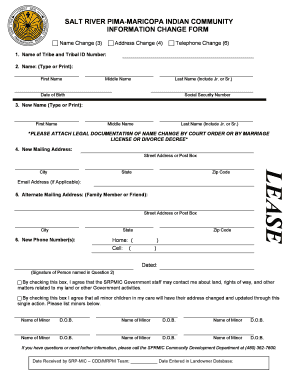 Pima Maricopa Address Change Form