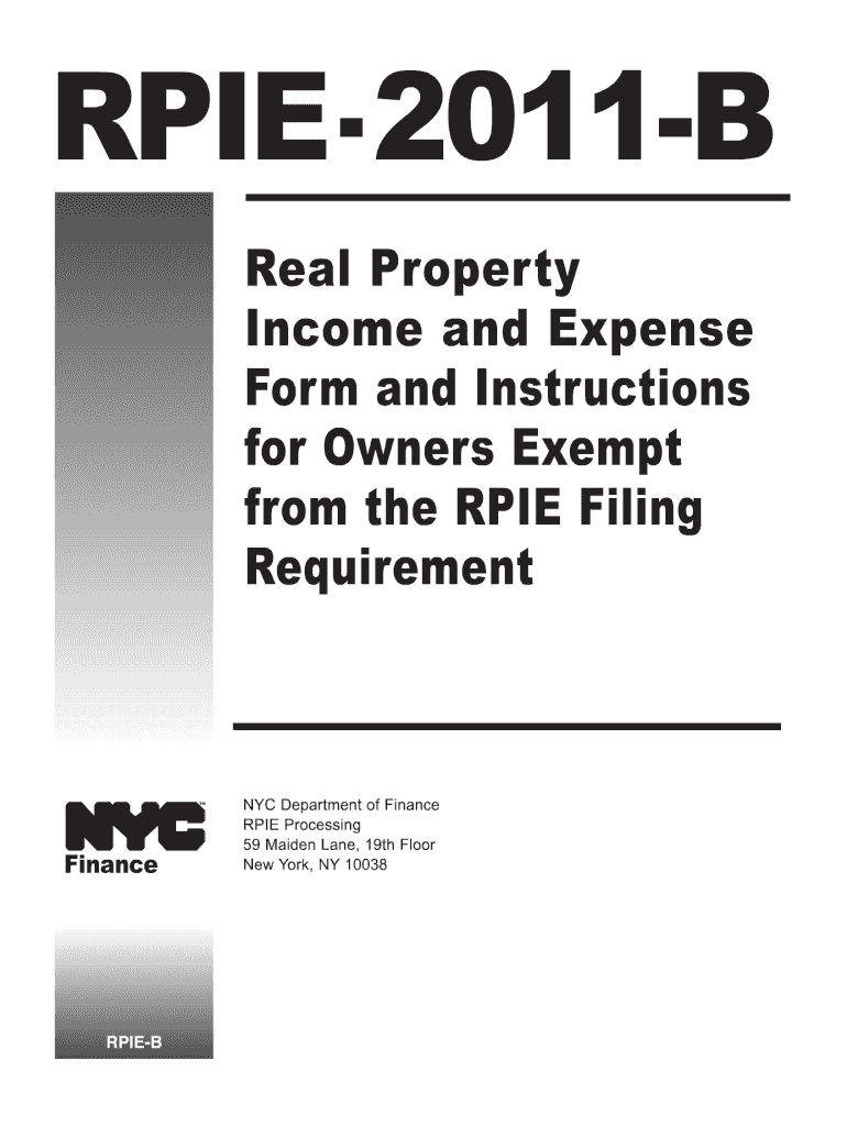 Get and Sign Nyc Rpie Filing 2011-2022 Form