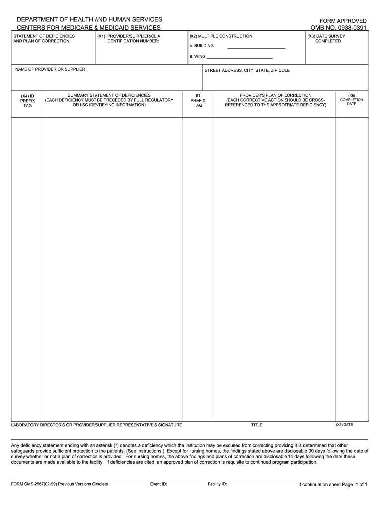  Plan of Correction Template Word 1999-2024