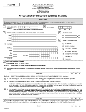  Infection Control Education 2001