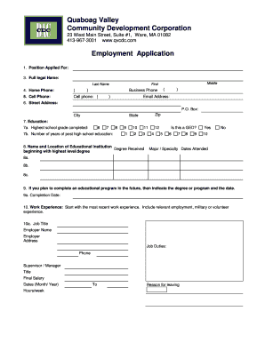 Sample Fillable Job Application Form