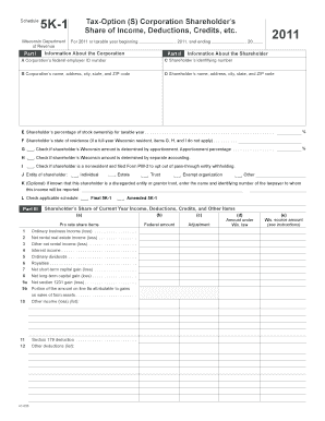 What is Wi Tax Form 5k