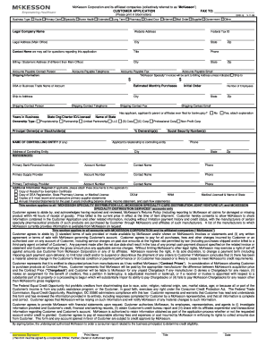  Mckesson Form Application 2009-2023