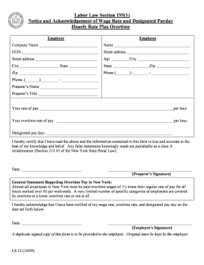 Labour Law Section  Form