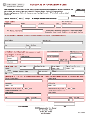 Get and Sign Personal Information PDF 2012-2022