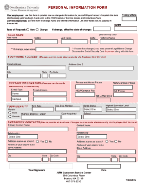  Personal Information PDF 2012-2024