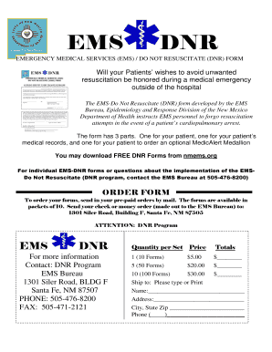 Dnr Form New Mexico