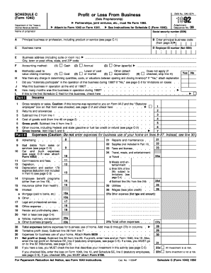 Form 1040 Schedule C