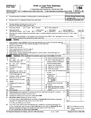 Form 1040 Schedule C Irs