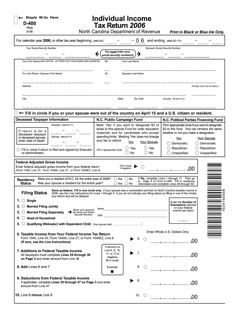  D 400 Form 2019