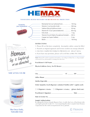 Buy Hemax Online  Form