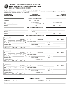 Prescription Universal Claim Form