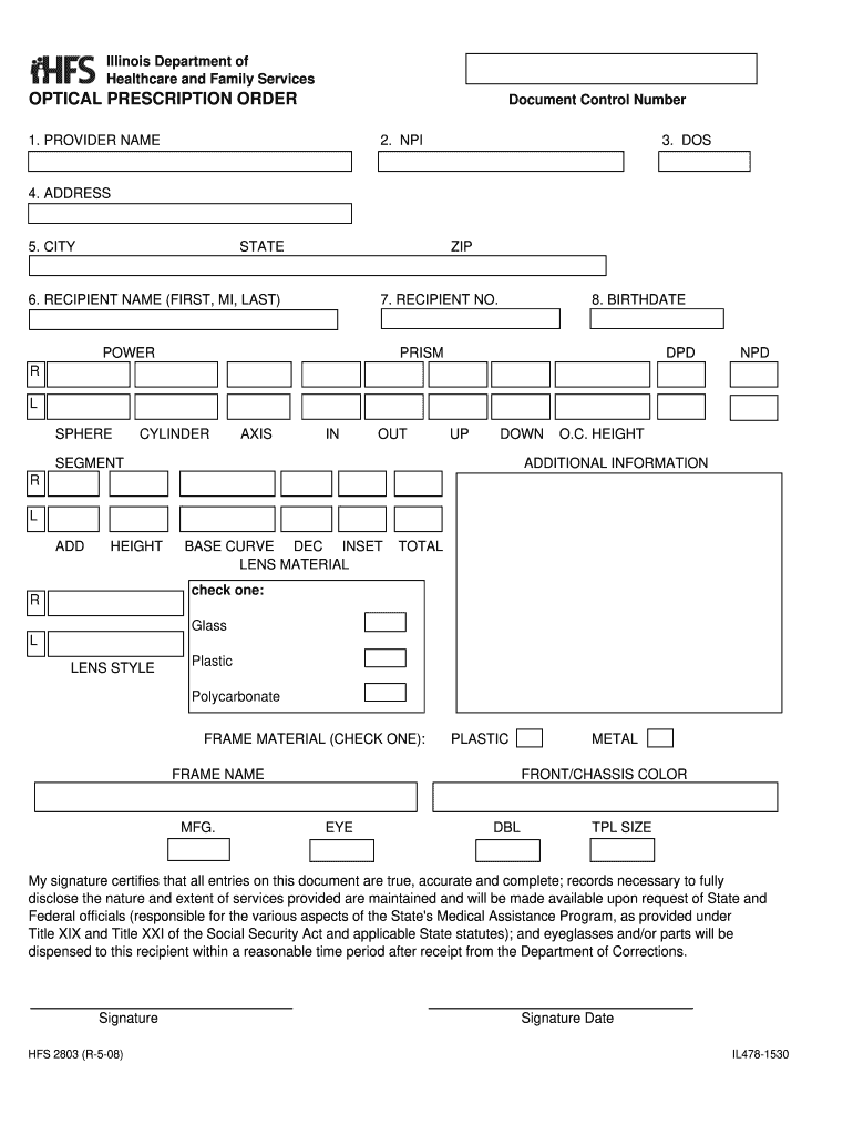  Contact Lens Prescription Template PDF 2008-2024