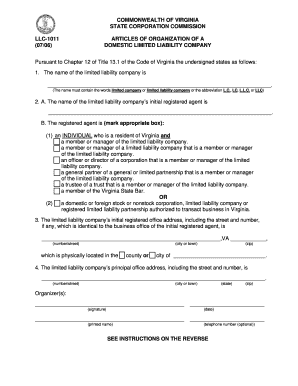 Llc 1011 Form Virginia