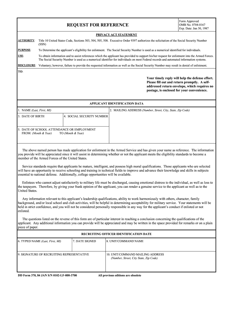  Dd370 1984 Form 2009-2024