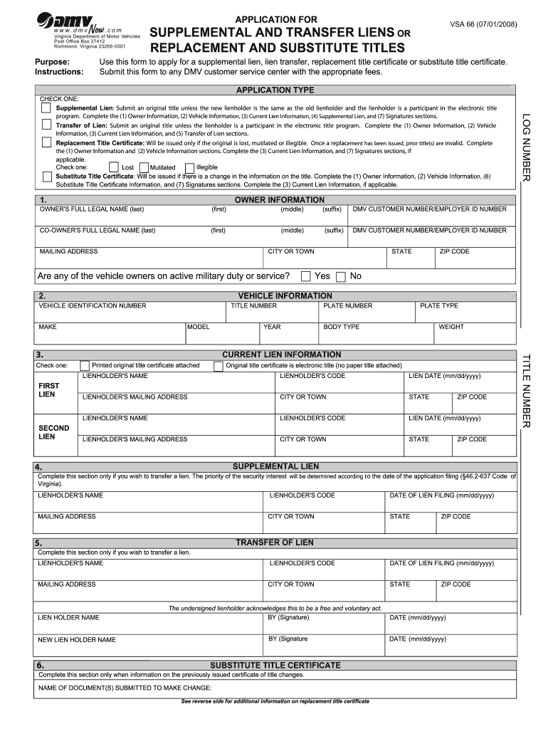  Vsa 66 Form 2013