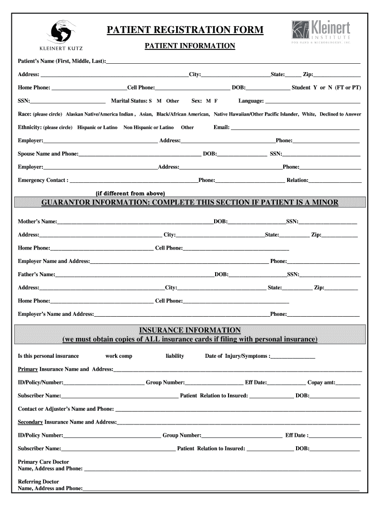 Kleiner and Kutz  Form