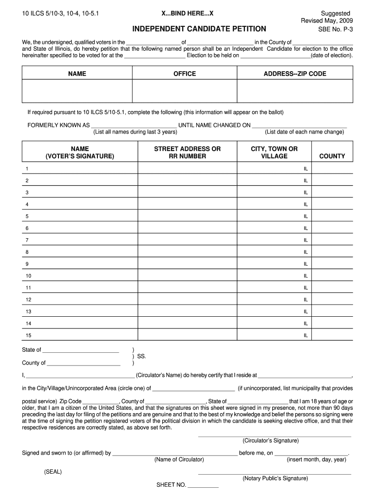 Revised May Sbe No P 3 Form