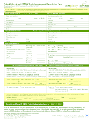 Cimzia Enrollment Form