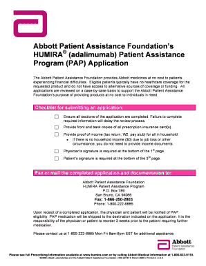 Abbott Patient Assistance Foundation  Form