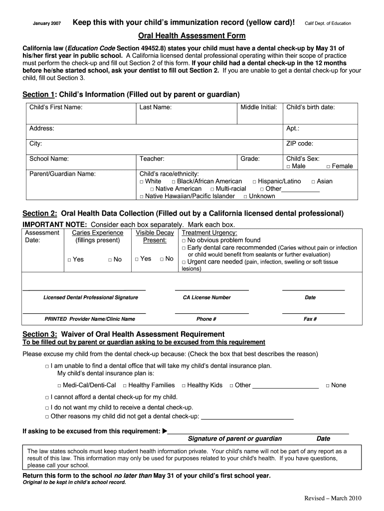 Medical Assessment Form Template from www.signnow.com