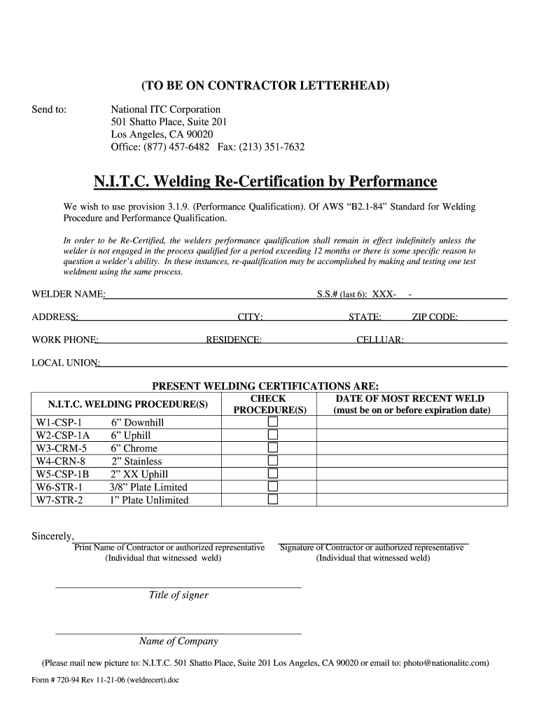  Printable Welding Test 2006-2024