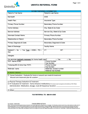 Univita Form