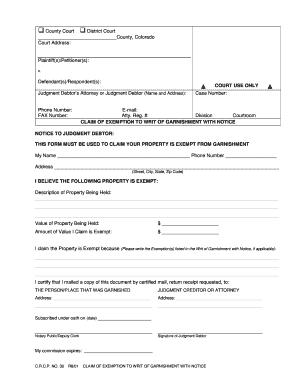 New York Wage Garnishment Form