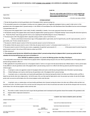 Clerk of Court Hamilton County Ohio Form