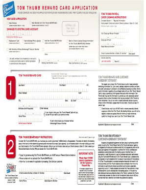 Tom Thumb Membership  Form