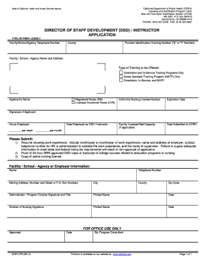 Cdph 279  Form