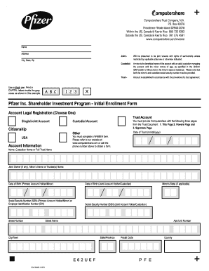 Computershare Pfizer  Form