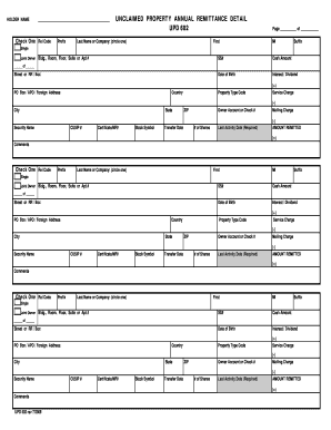 Upd 601 and Upd 602  Form