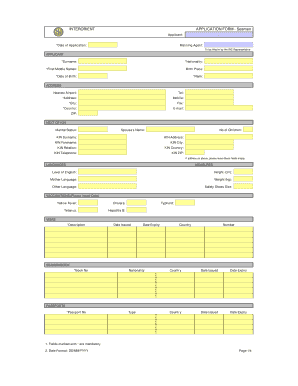 Inter Orient Online Application  Form