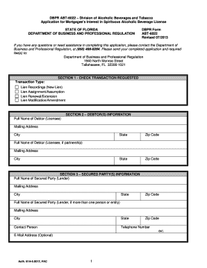  Form Dbpr Abt 6022 2013-2024