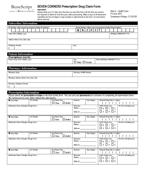 Seven Corners Insurance Claim  Form