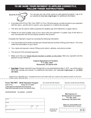 760 Pmt Form 2010