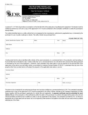 Louisiana R 1055  Form