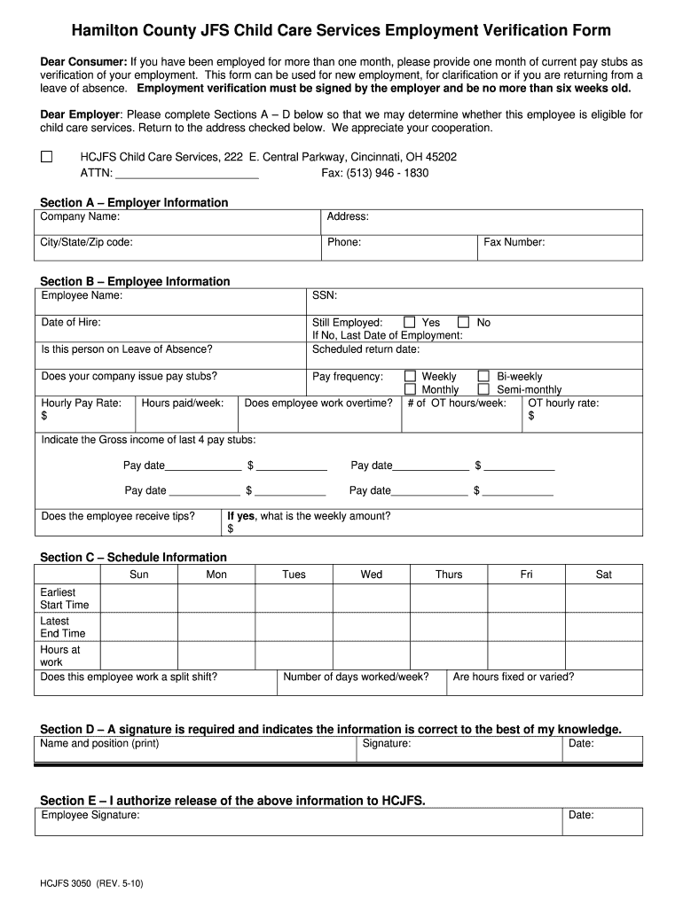  Hcjfs Forms 2010-2024